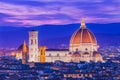 Twilight at Duomo Florence in Florence, Italy