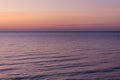 Twilight Dusk. Beautiful clouds over the calm sea