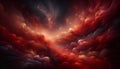 Twilight Ember A romantic blend of dusky red with hints of coppe Royalty Free Stock Photo