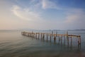 Twilight Fisherman Village Bophut beach, Koh samui, Thailand Royalty Free Stock Photo