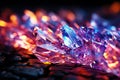 Twilight Gemstones: Captivating Crystal Landscape in Ambient Light. AI generation