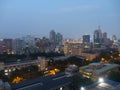 Twilight high angle view of the Taipei cityscape