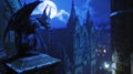 In the twilight hours the gargoyles blend seamlessly with the shadows their moonlit visions granting them the ability to