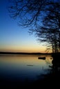 Twilight on lake