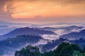 Twilight landscape in rain forest, HDR process.