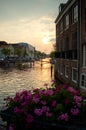 Twilight in Leiden Royalty Free Stock Photo