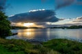 Twilight at Lough Leane in Ireland Royalty Free Stock Photo