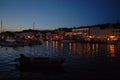 Twilight in Mali Losinj harbour,Croatia