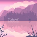 Twilight northen background