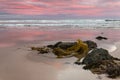 Twilight over beach at Kaka Point