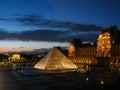 Twilight over Louvre 05, Paris, France