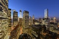 Twilight over Lower Manhattan Royalty Free Stock Photo