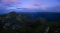 Twilight over the mountains