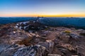 Twilight Over Mountain Ridge