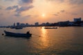 Twilight in Pattaya Harbour, Thailand