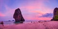 Twilight on Railay beach, Ao Nang, Thailand