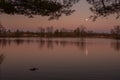 Twilight Reflections on the Lake Royalty Free Stock Photo