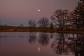 Twilight Reflections on the Lake Royalty Free Stock Photo