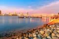 San Diego Skyline Sunset Royalty Free Stock Photo