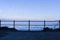 Twilight seascape from Opatija riviera in Croatia