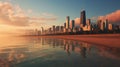 Twilight serenity: chicago skyline