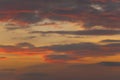 Twilight sky with clouds in the sunset Royalty Free Stock Photo