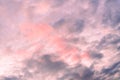 Twilight sky with effect of light pastel tone. Colorful clouds on the dramatic sunset sky Royalty Free Stock Photo