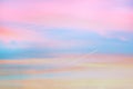 Twilight sky with effect of light pastel tone. Colorful sunset with soft clouds Royalty Free Stock Photo