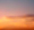 Twilight sky full with cirrus clouds a fire at golden hour time ,Nature background