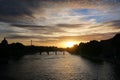 Twilight sky at Paris Royalty Free Stock Photo