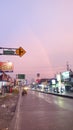 The twilight sky on the street at afternoon