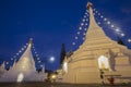 Twilight sky Wat Phra That Doi Kong Mu temple in Mae Hong Son