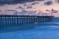 Twilight Sunrise Rodanthe Pier Outer Banks NC Royalty Free Stock Photo