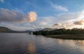 Twilight Sunset over Lough Leane on the Ring of Kerry in Killarney Ireland Royalty Free Stock Photo