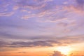 Twilight sunset sky Royalty Free Stock Photo