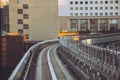 Tunnel rail road of Yurikamome monorail