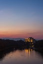 Twilight time at Kok river chiangrai Royalty Free Stock Photo