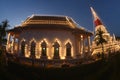 Twilight time of the most important place of worship at Phra Samut Chedi.