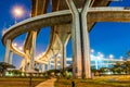 Twilight under view Bhumibol Bridge