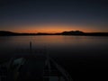 Twilight view from a ferry