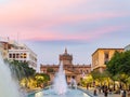 Twilight view of the Hospicio Cabanas