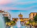 Twilight view of the Hospicio Cabanas