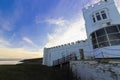 Twilight view of Point Lynas Lighthouse, Llaneilian, Anglesey Royalty Free Stock Photo