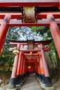 Twilight view of the Senbon Torii of Fushimi Inari-taisha