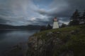 Twilight, Woody Point, Gros Morne National Park, Newfoundland & Royalty Free Stock Photo