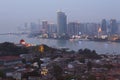 Twilight in Xiamen city and Gulangyu Island, southeast China