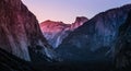 Twilight on Yosemite Valley, Yosemite National Park, California Royalty Free Stock Photo