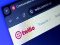 Twilio communications platform company Royalty Free Stock Photo