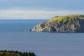 Twillingate cliffs, seascape and landscape in Newfoundland, Atlantic Canada. Royalty Free Stock Photo