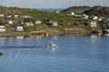 Twillingate fishing boat, quiet morning Royalty Free Stock Photo